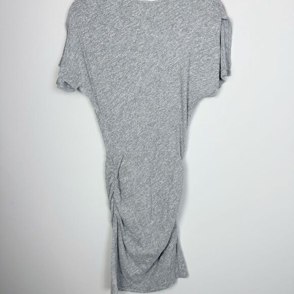 MONROW | REVOLVE Gray Split Sleeve Shirred Mini Dress NEW Women’s Size X-Small - Picture 9 of 10